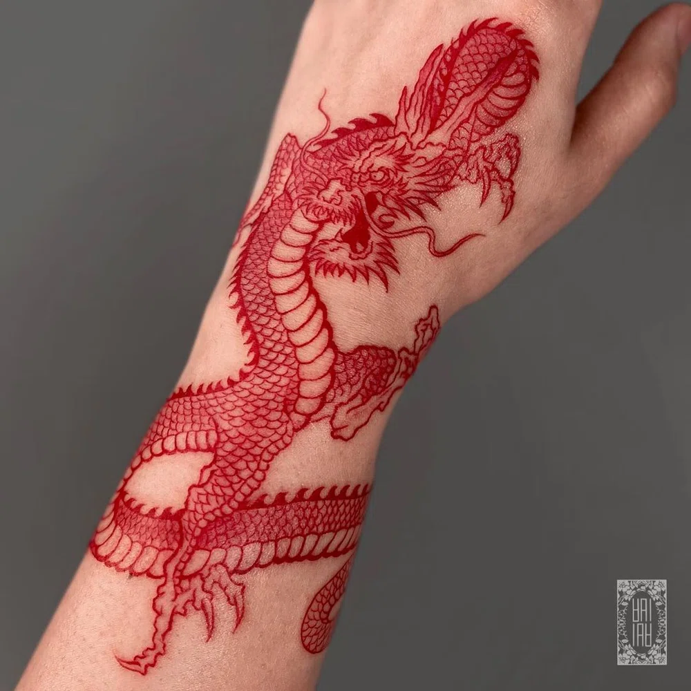 100 Showstopping Red Ink Tattoos We Absolutely Wouldn't Mind Getting |  Bored Panda