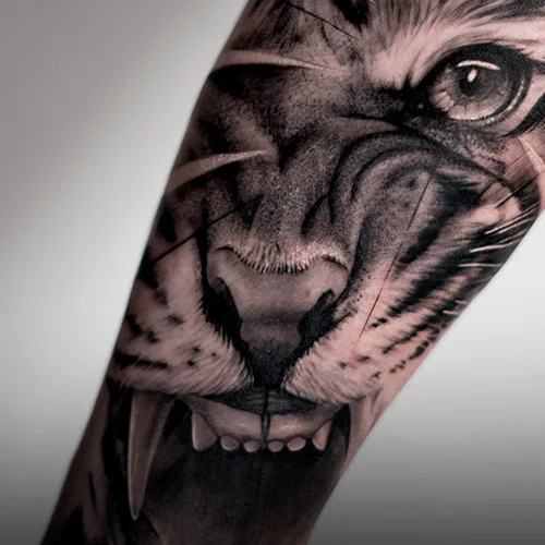 wolves and stencil black and grey realistic animal sleeve   Flickr