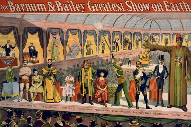 classic circus advertisement