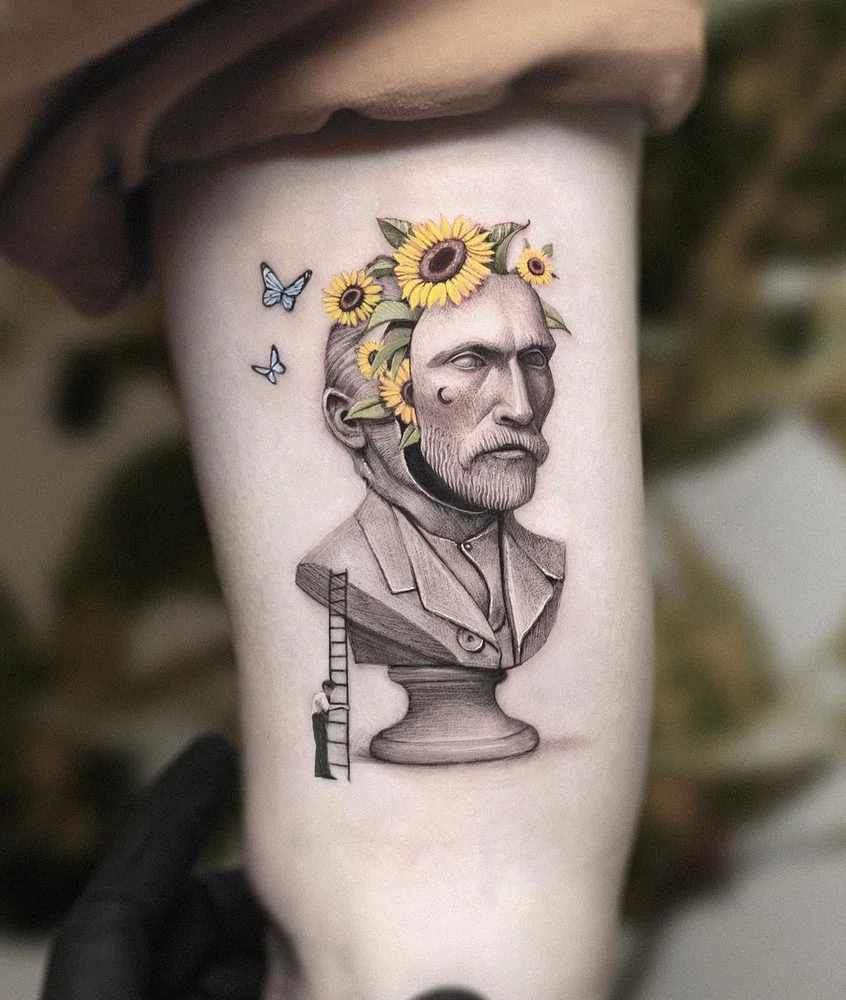 antique realistic tattoos