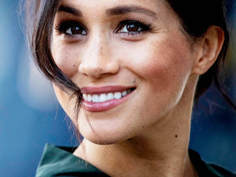 Foto rostro Megan Markle con sus pecas