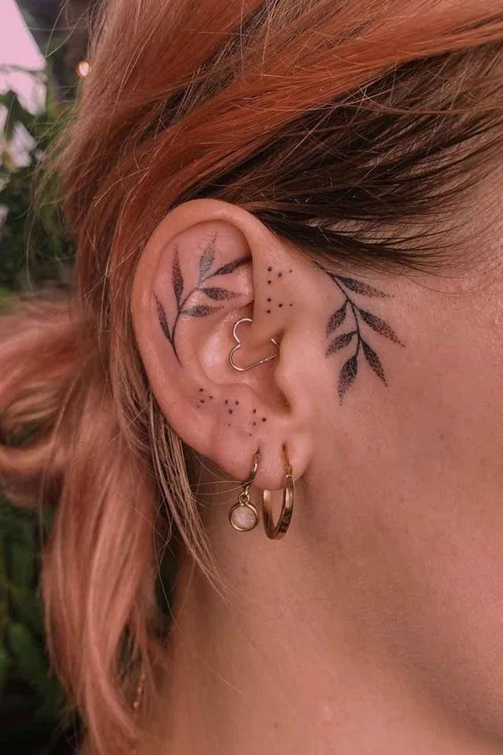 Behind the Ear Tattoos Pain How Much it Hurts  Aftercare Tips